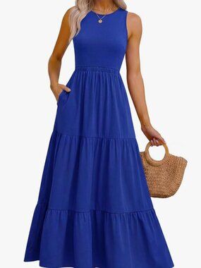 Cobalt Blue Maxi Dress